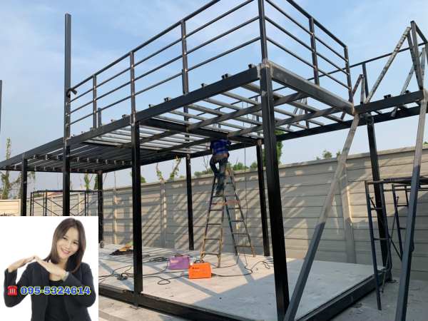 ออฟฟิศสำเร็จรูป บ้านสำเร็จรูป วัชระพล ขนาด3.50x10.00 เมตร 2 ชั้น
