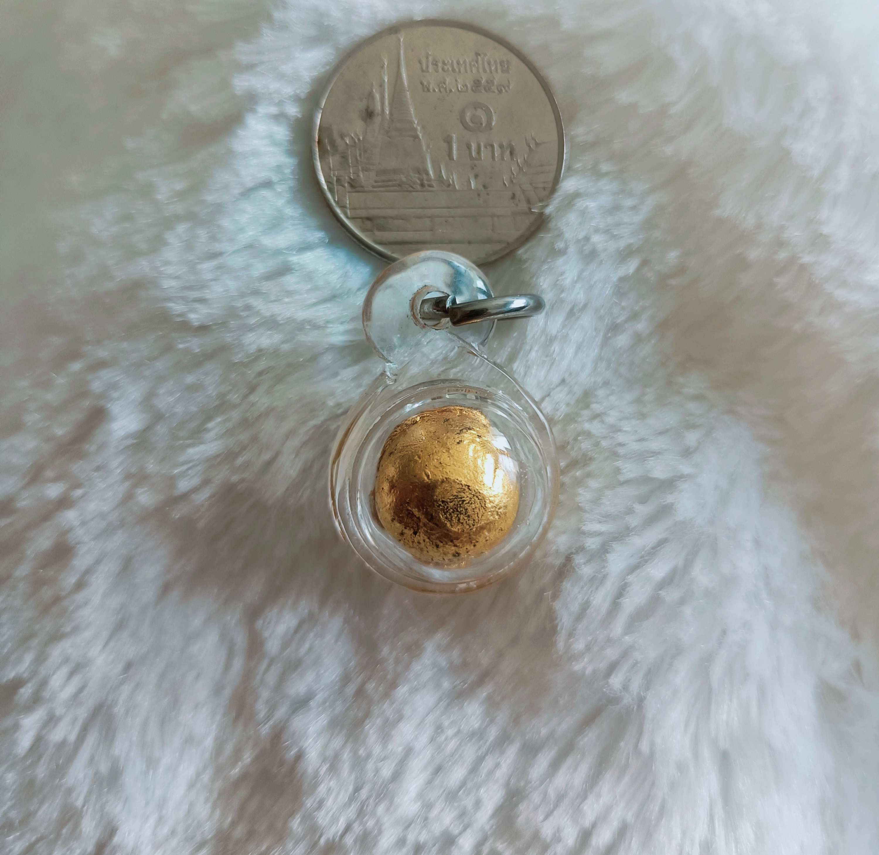 ลูกอมเทียนสัตตบริภัณฑ์ตรีวันในโบสถ์ (เสาร์ 5) หลวงพ่อเล็ก วัดท่าขนุน ปี 67 (1 ใน 100)