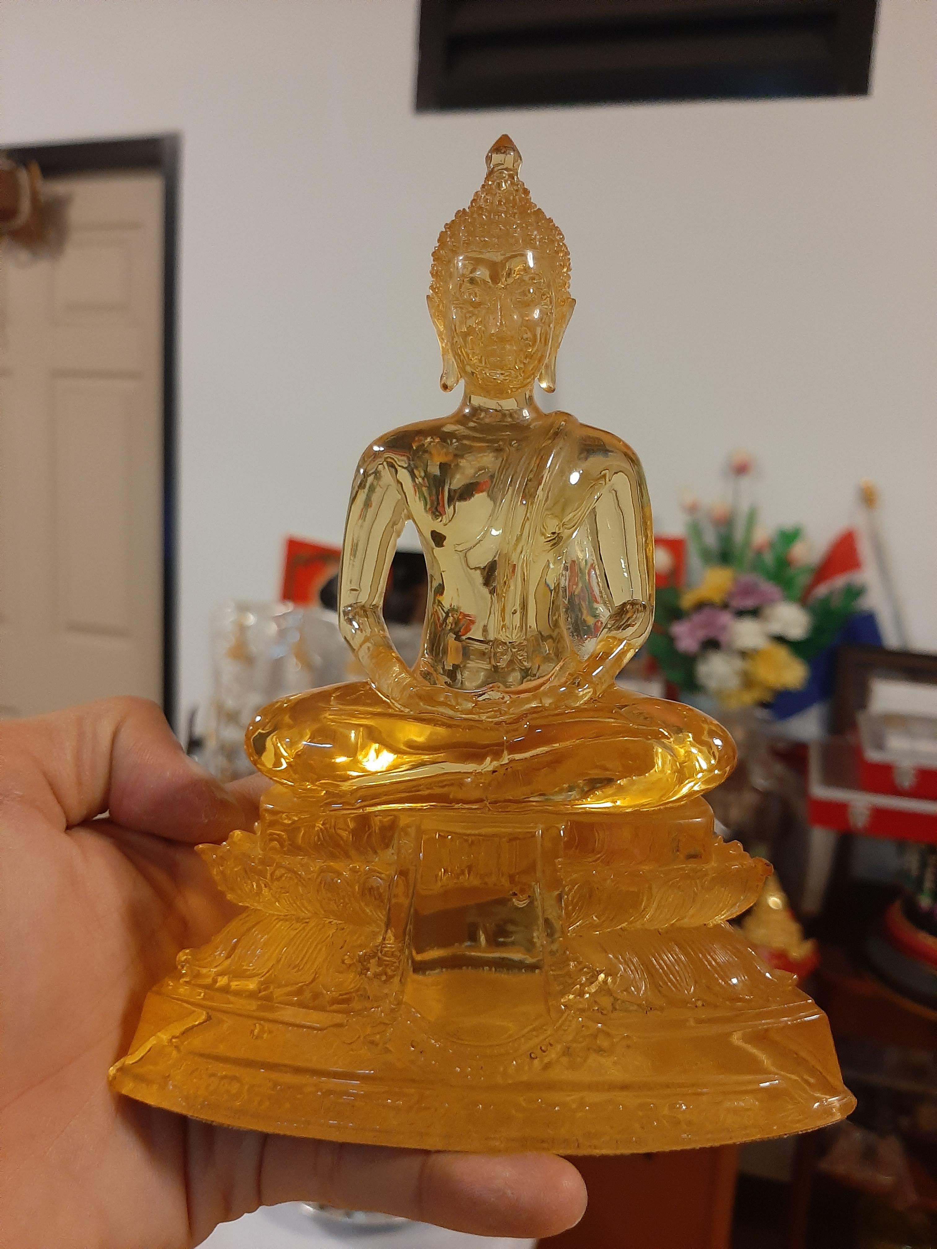 พระแก้วใสสุโขทัย หน้าตัก 3 นิ้ว ทันหลวงพ่อฤาษีลิงดำเสก
