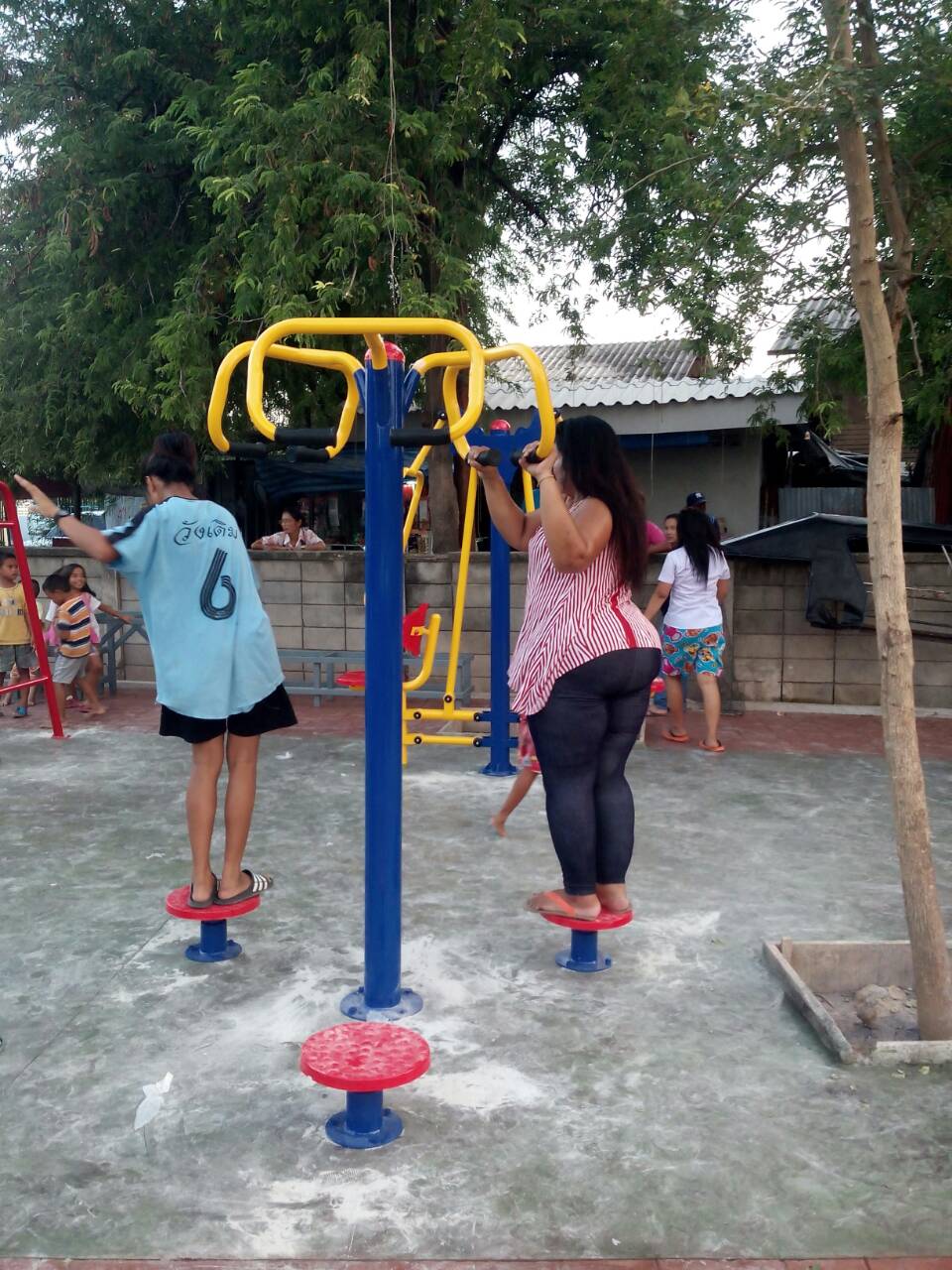 รหัส OUL ผลงานติดตั้ง (เทศบาลตำบลท่าจีน อ.เมือง จ.สมุทรสาคร) เครื่องออกกำลังกายกลางแจ้ง-12