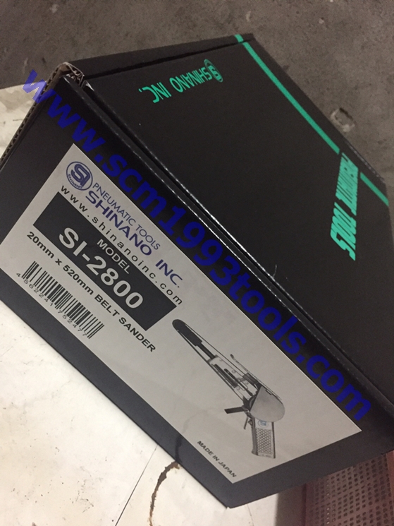 Shinano ชินาโน่ รุ่น SI-2800 เครื่องขัดกระดาษทรายสายพาน 20 mm. ญี่ปุ่น BELT SANDERS