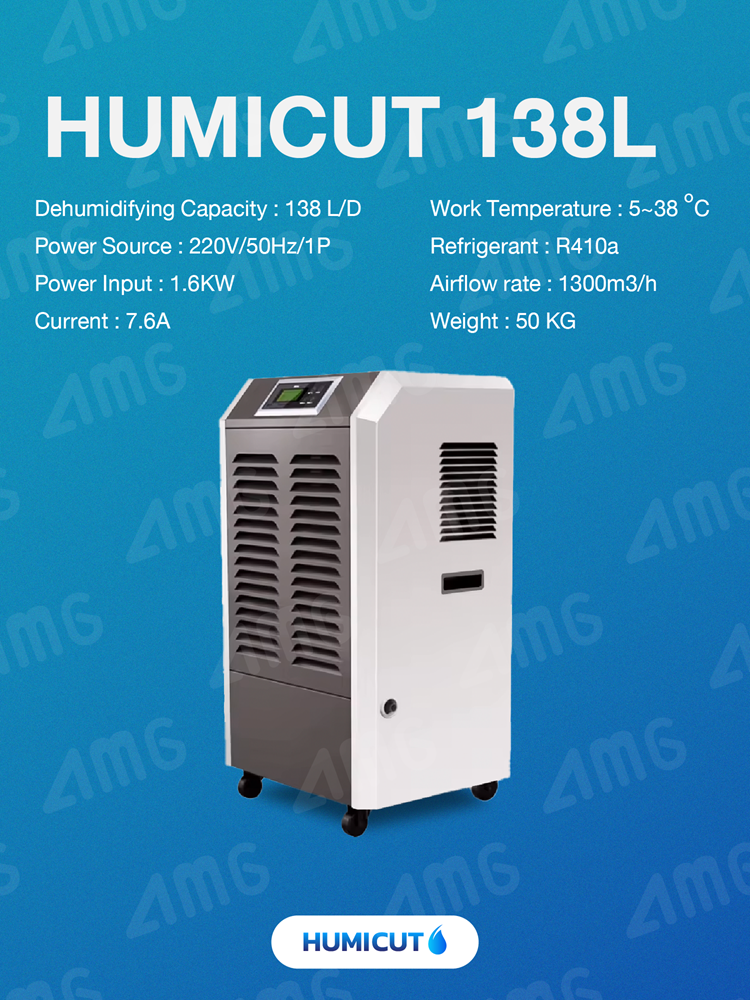 เครื่องลดความชื้นอุตสาหกรรม Humicut รุ่น 138L