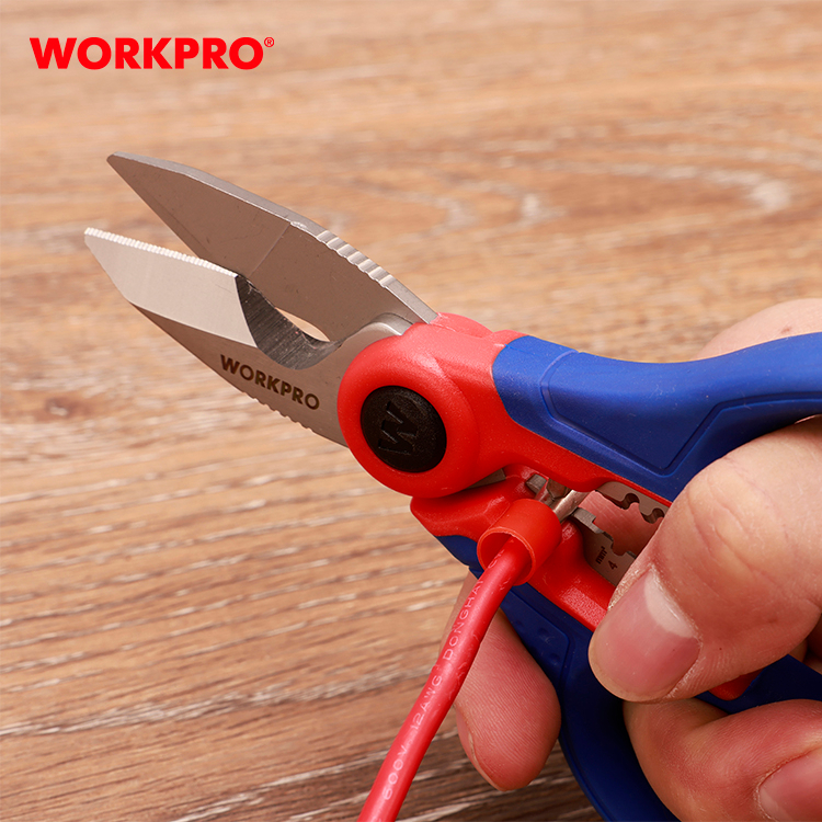 WORKPRO กรรไกรตัดสายไฟ กรรไกรตัดสายไฟอเนกประสงค์ รุ่น WP294003