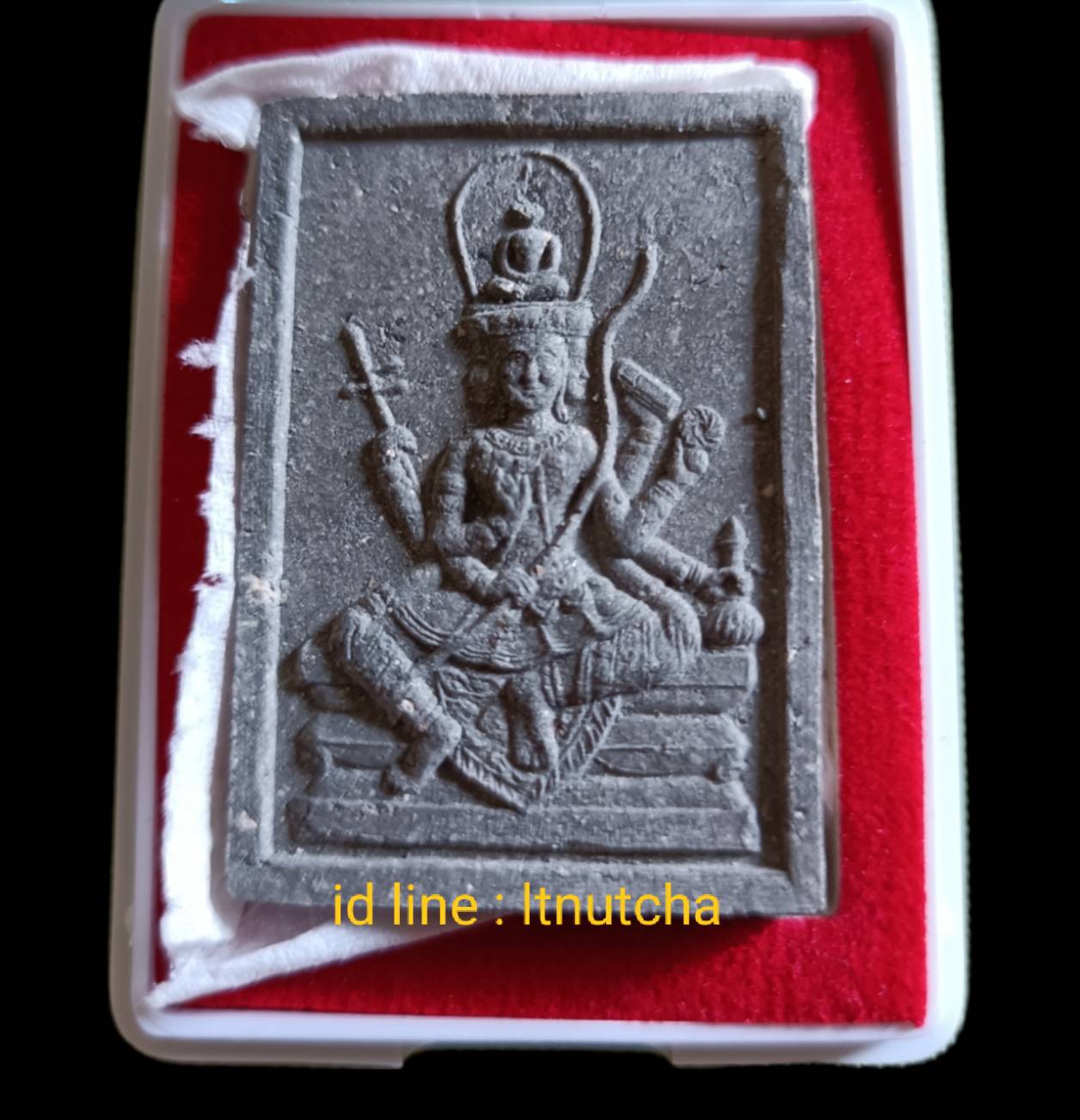 พระผงเหนือพรหม เนื้อผงว่านดำ ๑๐๘ รุ่นเจริญเมตตา ปี ๕๐ หลวงตาวาส วัดสะพานสูง