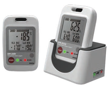 เครื่องวัด-บันทึกอุณหภูมิและความชื้น Rixen รุ่น DR-22D (Temp-Humidity Data Logger) **สินค้าเลิกผลิต**