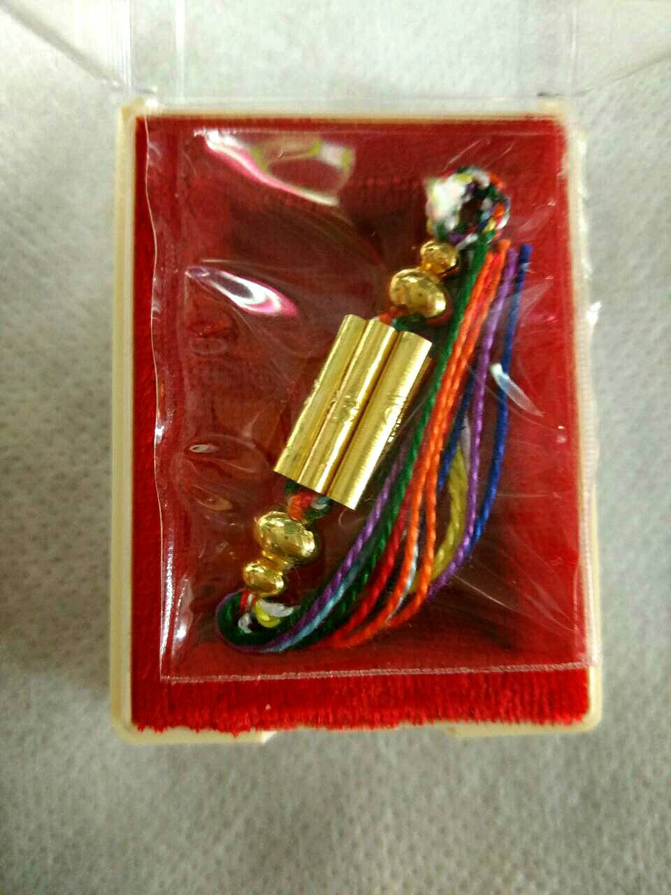 ตะกรุดแม่พระธรณี รุ่น ๒ เนื้อทองคำ (พุทธคุณมหาเสน่ห์) วัดท่าขนุน pre oder