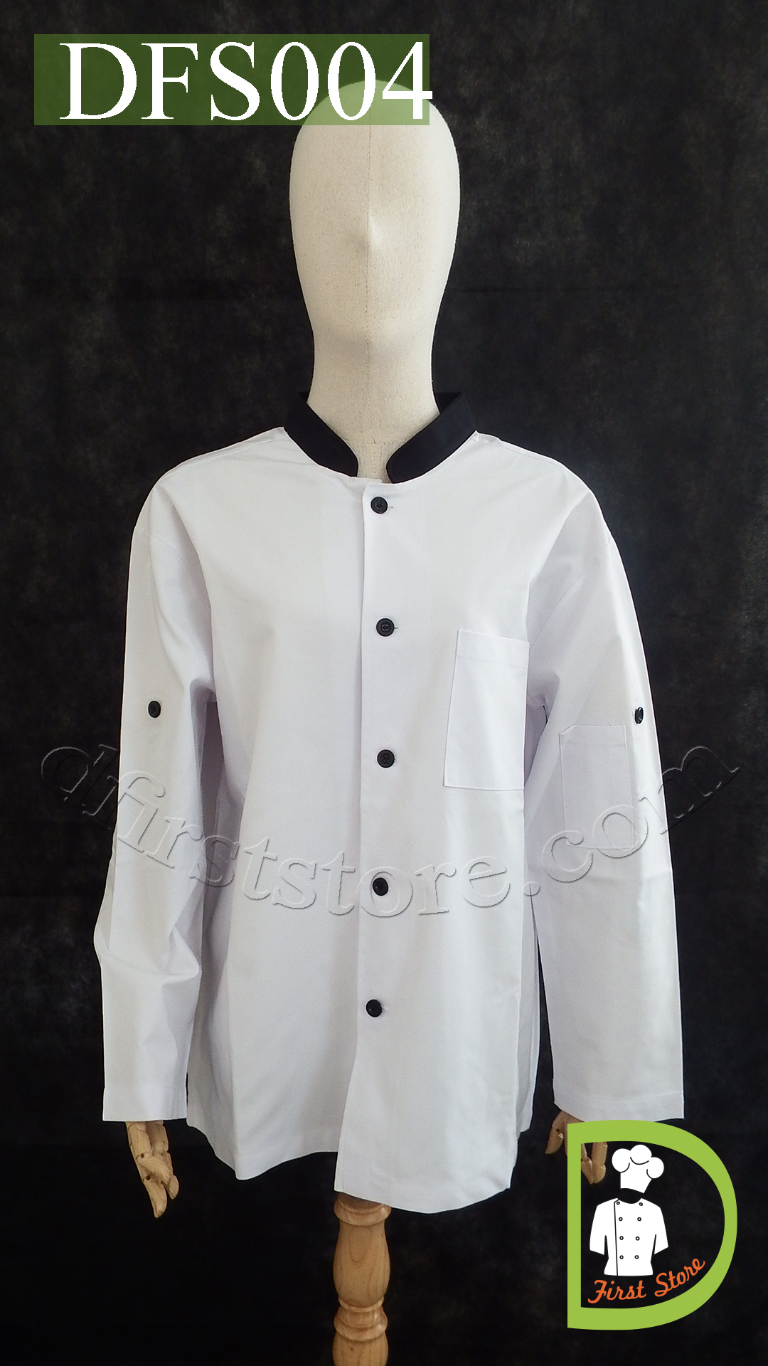DFS004 Chef Uniform ชุดเชฟสากล (white, สีขาว)