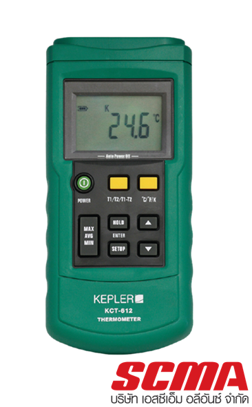 เครื่องวัดอุณหภูมิแบบมือถือ KEPLER รุ่น KCT-612 : Thermometer
