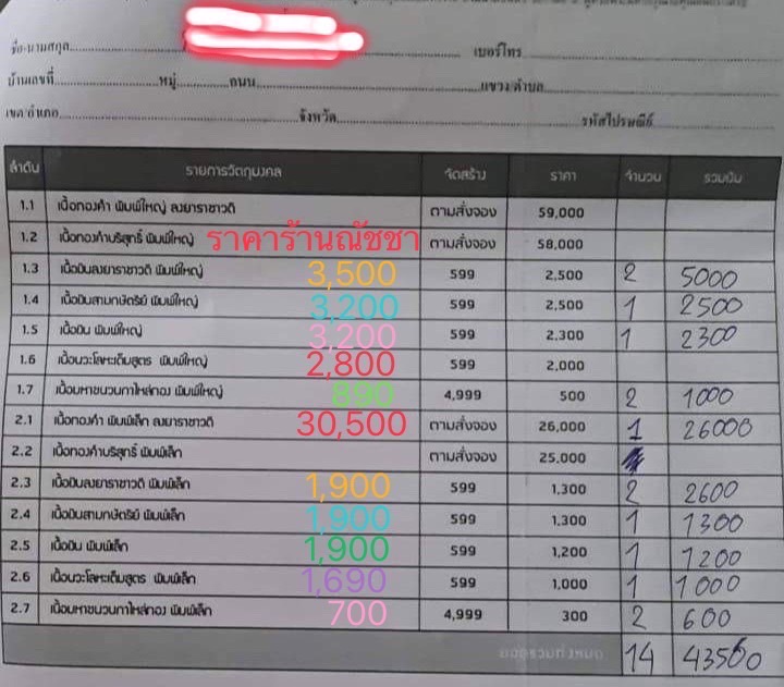 ครุฑทองคำลงยา พิมพ์เล็ก No.3 รุ่น รับเสด็จ วัดวังก์พง หลวงพ่อวราห์ อธิษฐานจิตเสกเดี่ยว ณ วัดโพธิทอง ปี 65