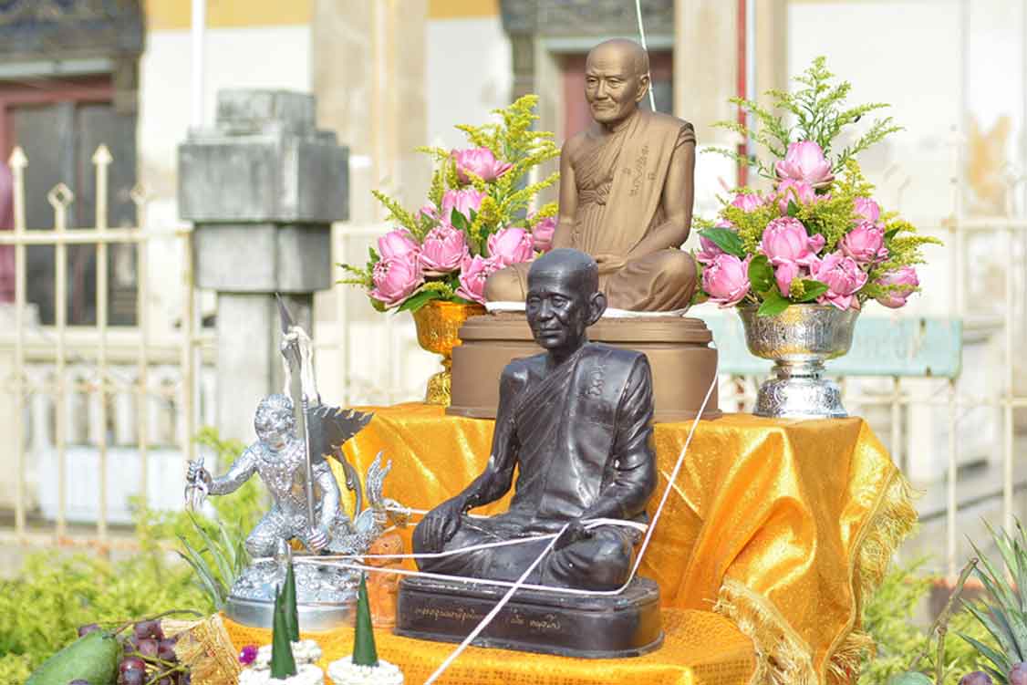 หนุมานหน้ากระบี่ไม้พุดซ้อน รุ่น บูรณะอุโบสถ วัดอินทาราม ปี 59