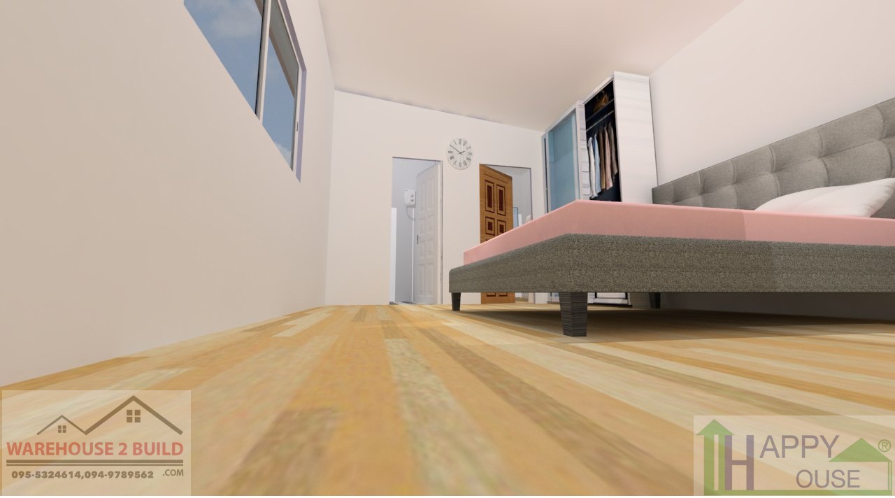 บ้านสำเร็จรูป บ้านน็อคดาวน์ สร้างออฟฟิศ happyhouse ND-08
