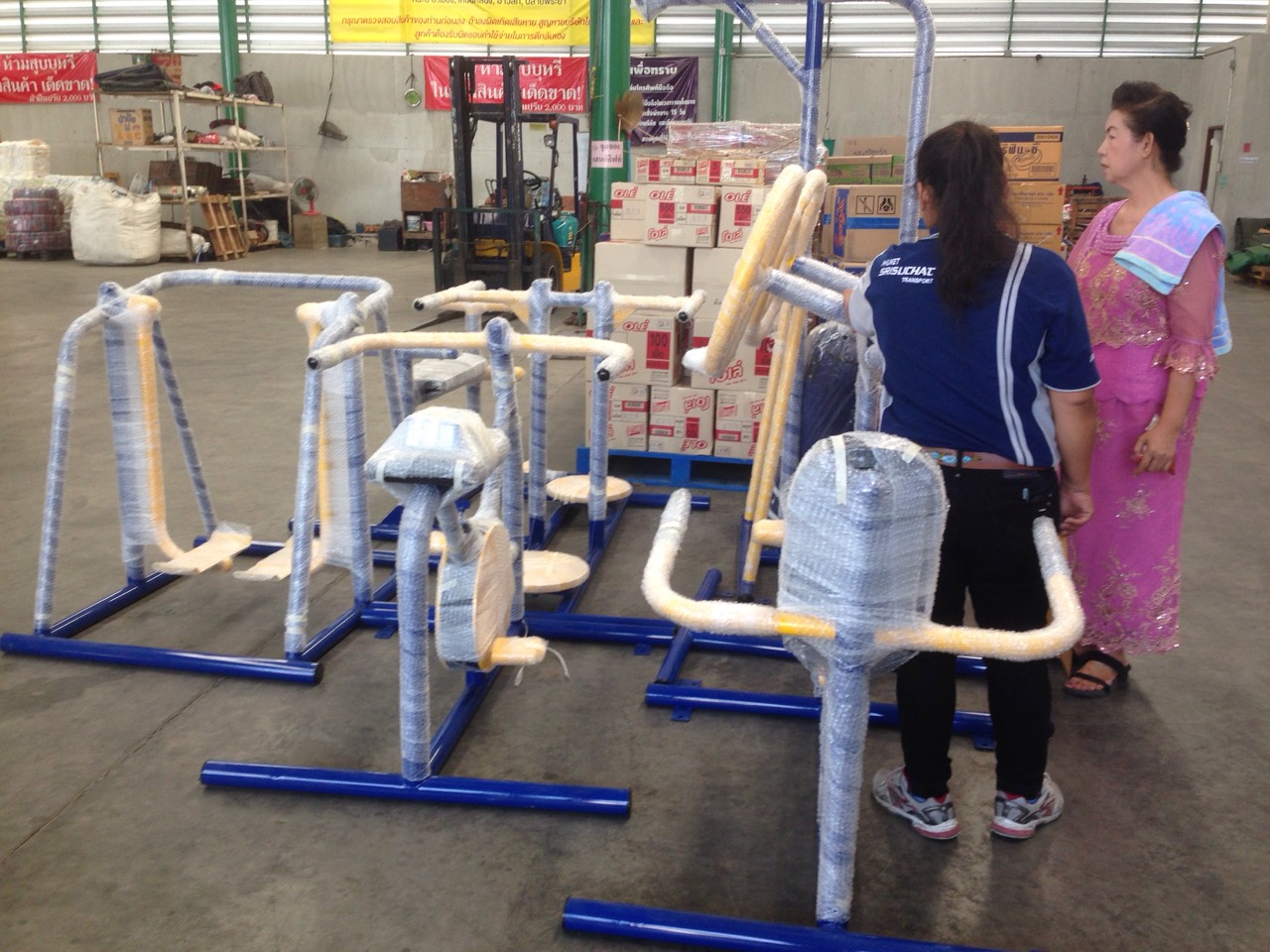 รหัส SM ผลงานติดตั้ง (โรงพยาบาลส่งเสริมสุขภาพตำบลตะปาน อ.พุนพิน จ.สุราษฎร์ธานี) เครื่องออกกำลังกายกลางแจ้ง