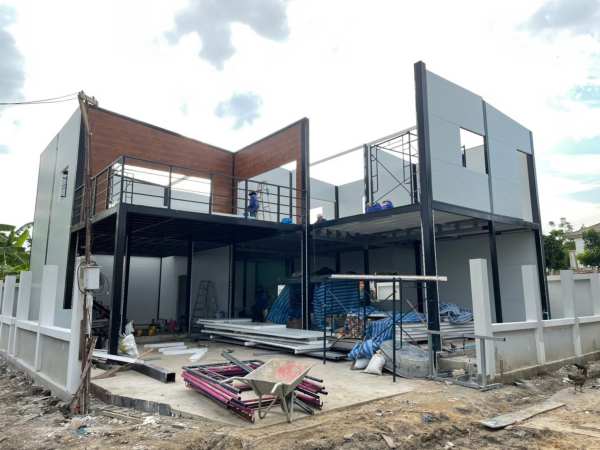 ออฟฟิศสำเร็จรูป บ้านสำเร็จรูป รามอินทรา14 ขนาด5.00x10.00และ5.00x14.00 เมตร 2 ชั้น