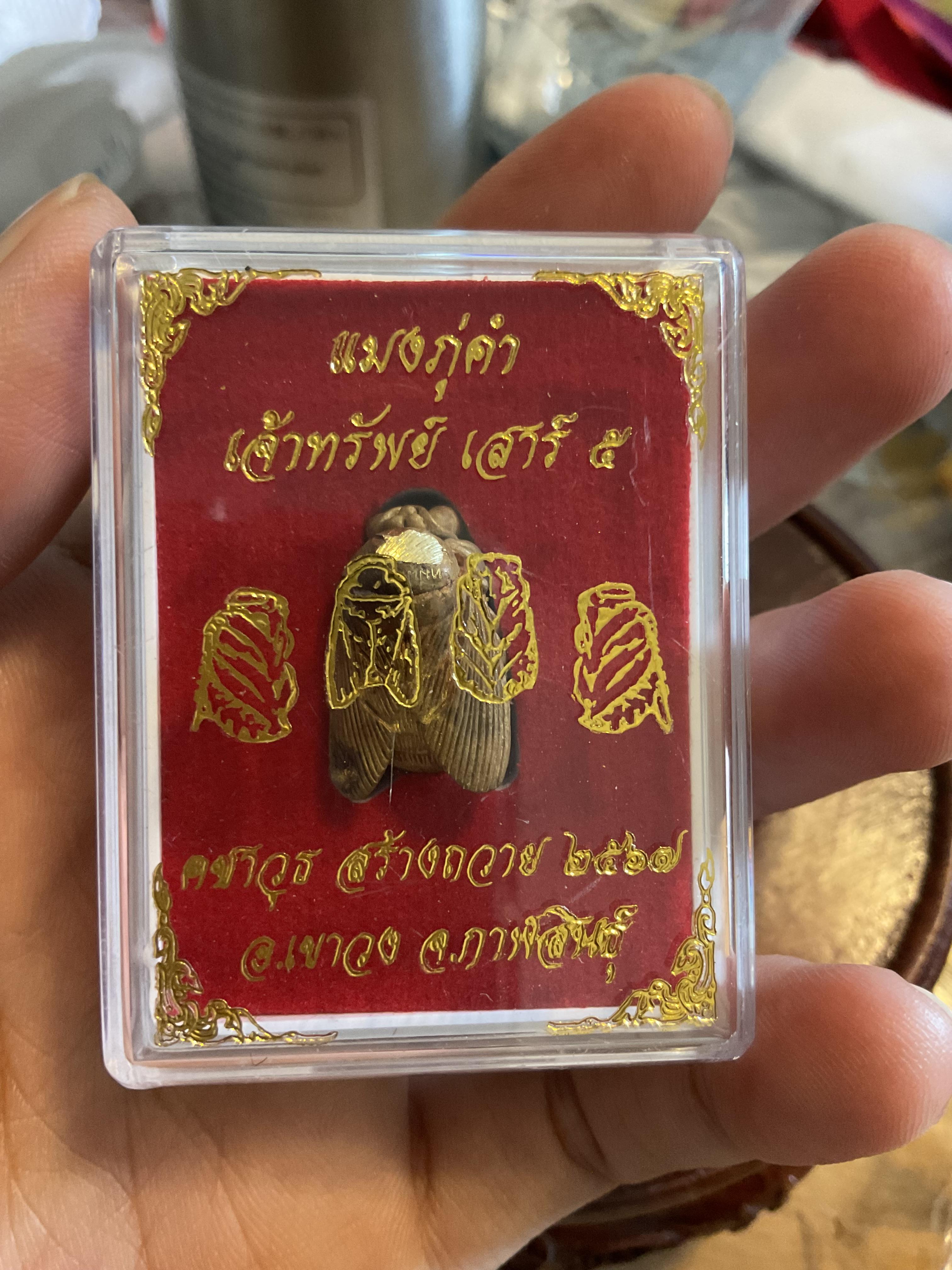 แมลงภู่คำ เจ้าทรัพย์ เสาร์ 5 หลวงปู่ศิลา