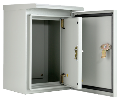 KBSD ตู้ไฟสวิทช์บอร์ดไซส์มาตรฐานแบบกันน้ำมีหลังคา ฝา 2 ชั้น (ฝานอกทึบ)