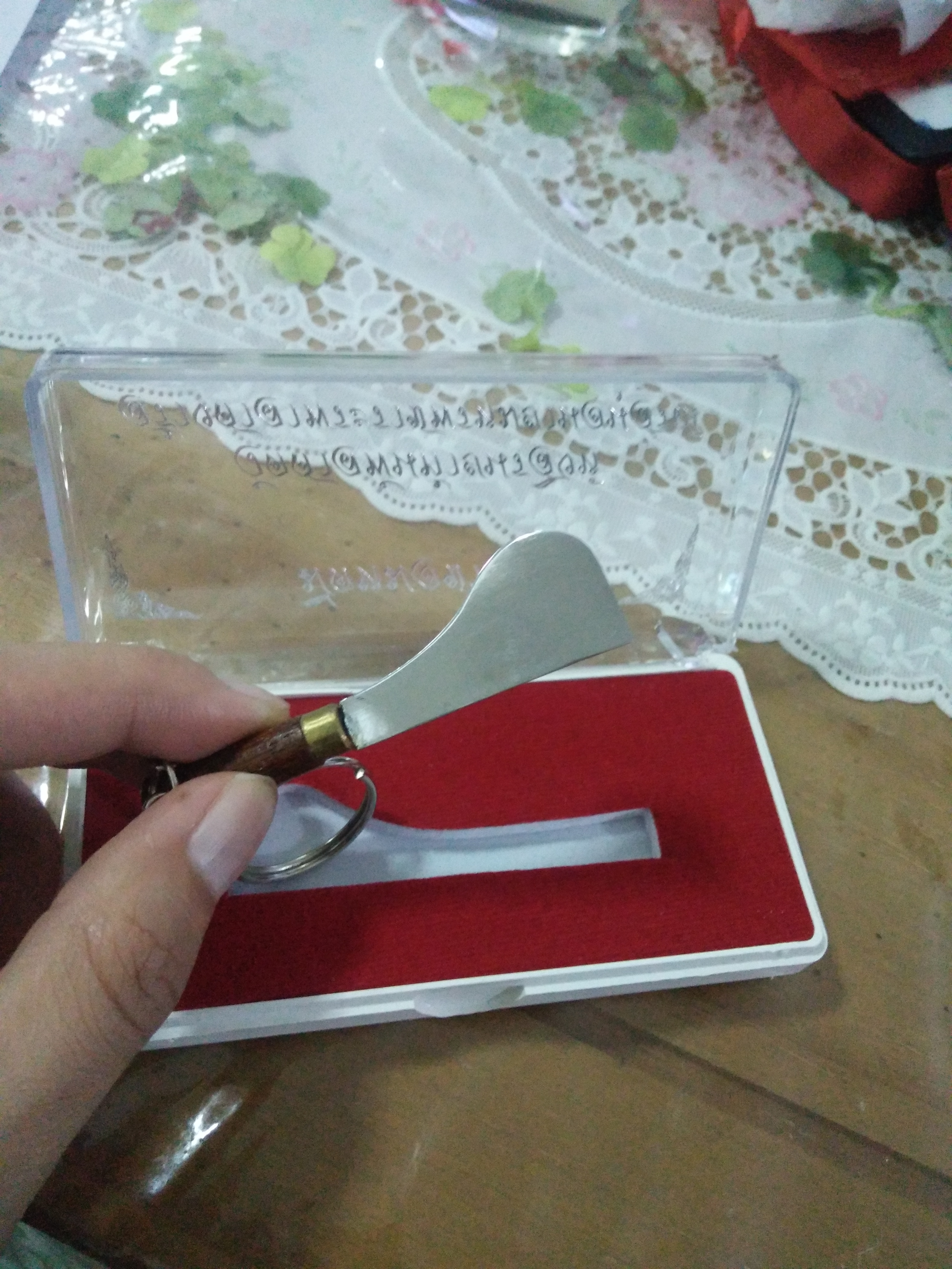 มีดหมอชาตรี วัดศาลพันท้ายนรสิงห์ เสก 3 วาระ