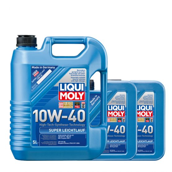 Liqui Moly โปรโมชั่นสุดคุ้ม แพ็ค 7 ลิตร น้ำมันเครื่องสังเคราะห์ LIQUI MOLY Super Leichtlauf 10w40 สำเนา 7 ลิตร