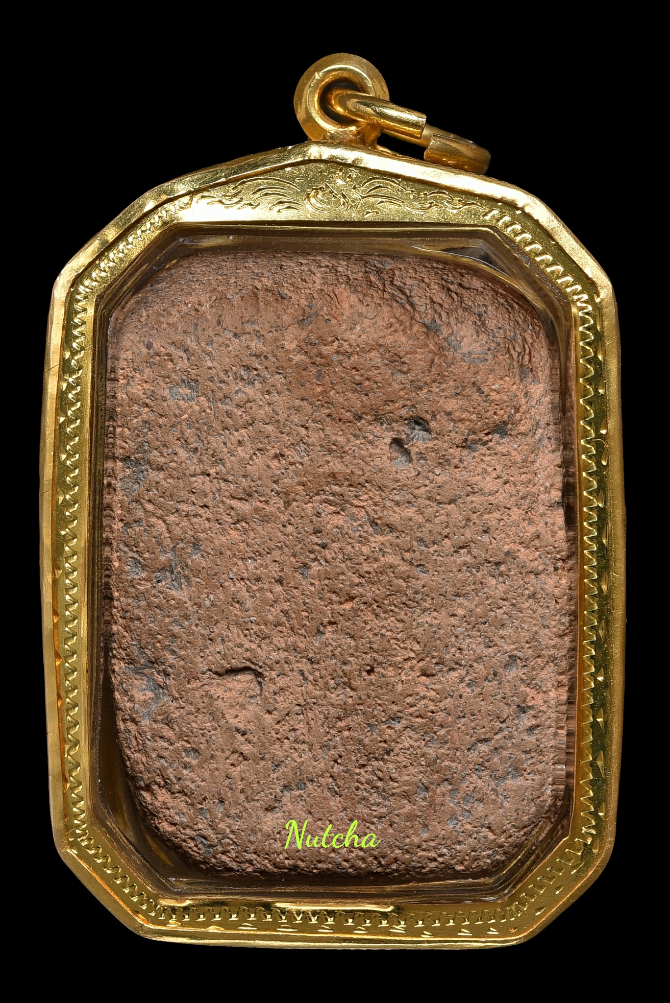 พระหลวงพ่อปานพิมพ์หนุมานหาวเป็นดาวเป็นเดือน กรอบทองคำ