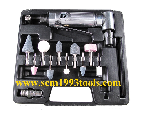 RY-318AB ชุดเครื่องเจียรลม คอฉาก พร้อมปากจับแกน 3,6 มม. Air angle die grinders