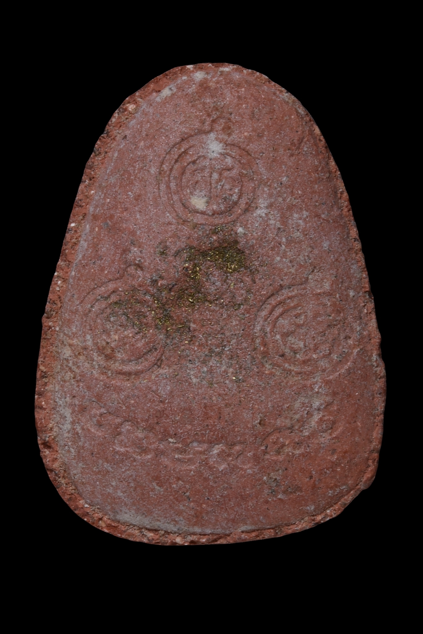 พระปิดตา เนื้อผง หลวงตาวาส เจิมและติดเกศา