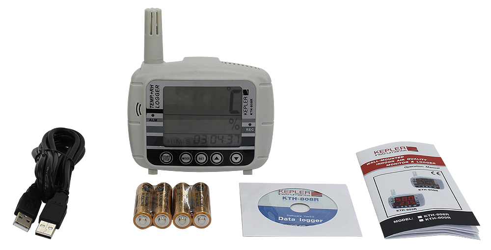 เครื่องวัดบันทึกอุณหภูมิและความชื้น KEPLER รุ่น KTH-808R :Temperature&Humidity Data Logger