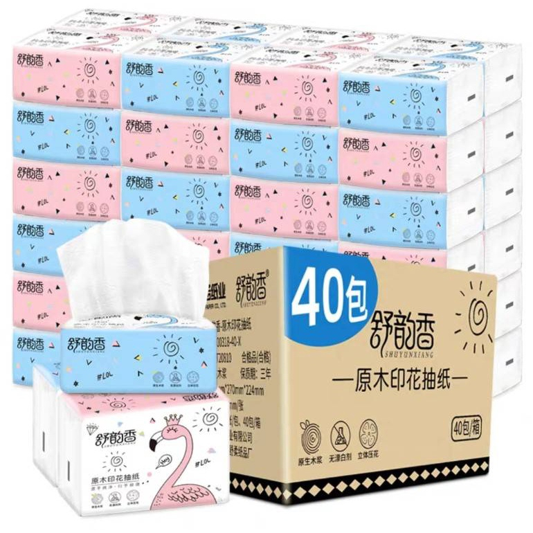 กระดาษทิชชู่ กระดาษเช็ดหน้า ขนาดพกพา 210 แผ่น พร้อมส่งจากไทย