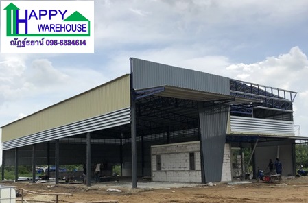รับสร้างโกดังบางบัวทอง ขนาด18x30x6.90 เมตร
