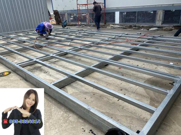 ออฟฟิศสำเร็จรูป บ้านสำเร็จรูป สมุทรปราการ ขนาด4.00x8.00 เมตร