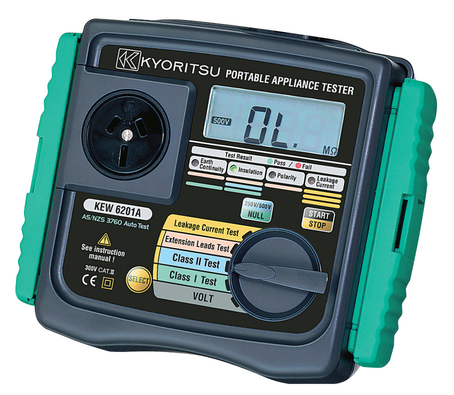 KYORITSU เครื่องตรวจสอบอุปกรณ์ไฟฟ้าแบบพกพา รุ่น KEW 6201A