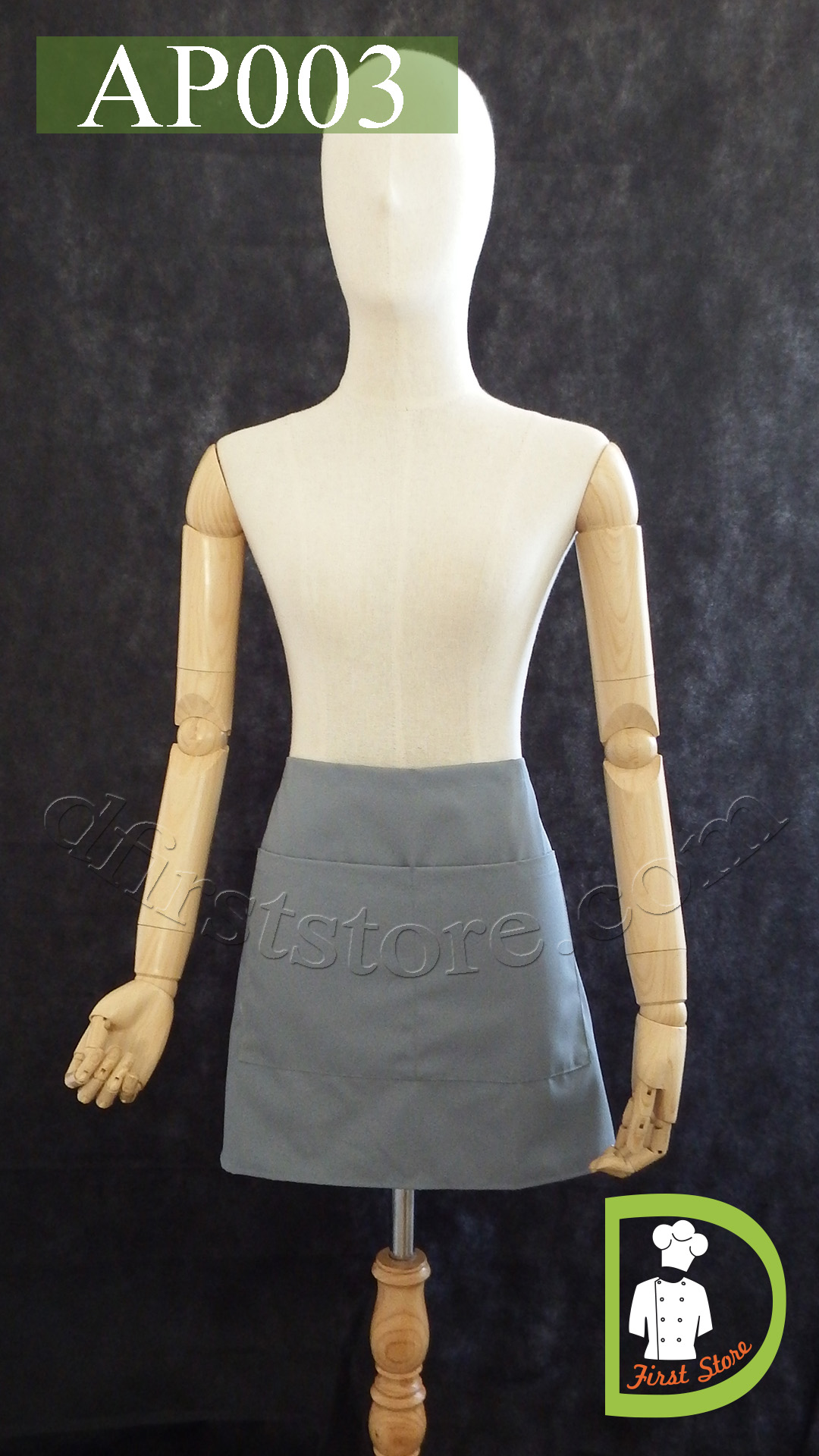 AP003 Waitress Apron ผ้ากันเปื้อนสั้น พนักงานเสริฟ