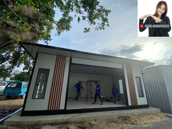 ออฟฟิศสำเร็จรูป บ้านสำเร็จรูป สมุทรปราการ ขนาด4.00x8.00 เมตร