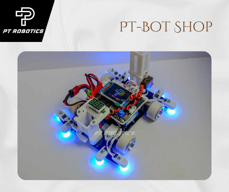 ชุดหุ่นยนต์ทำภารกิจ ระดับกลาง บอร์ดPT-BOT Atom VX