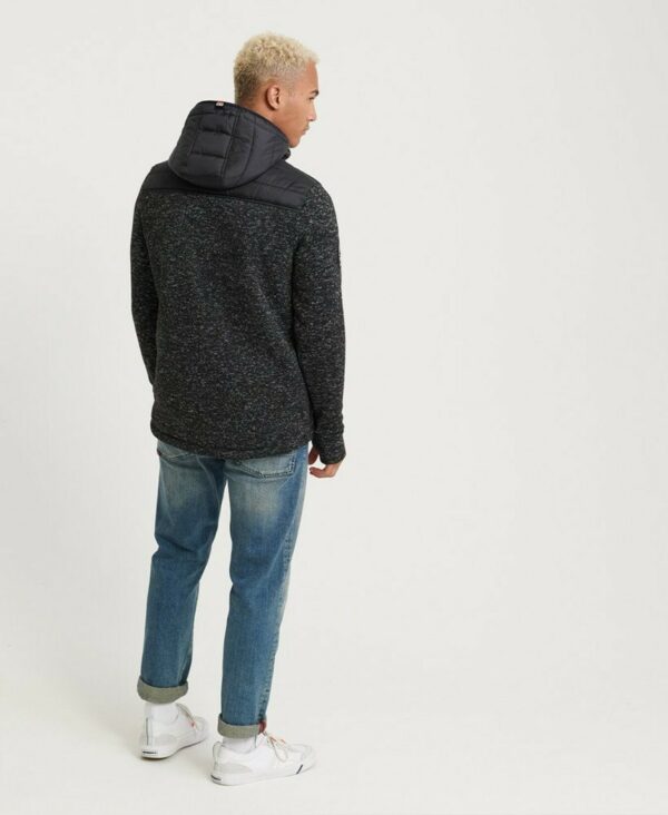 เสื้อกันหนาว Superdry Storm Hybrid Ziphood - Black ของใหม่ ของแท้ พร้อมส่งจากไทย