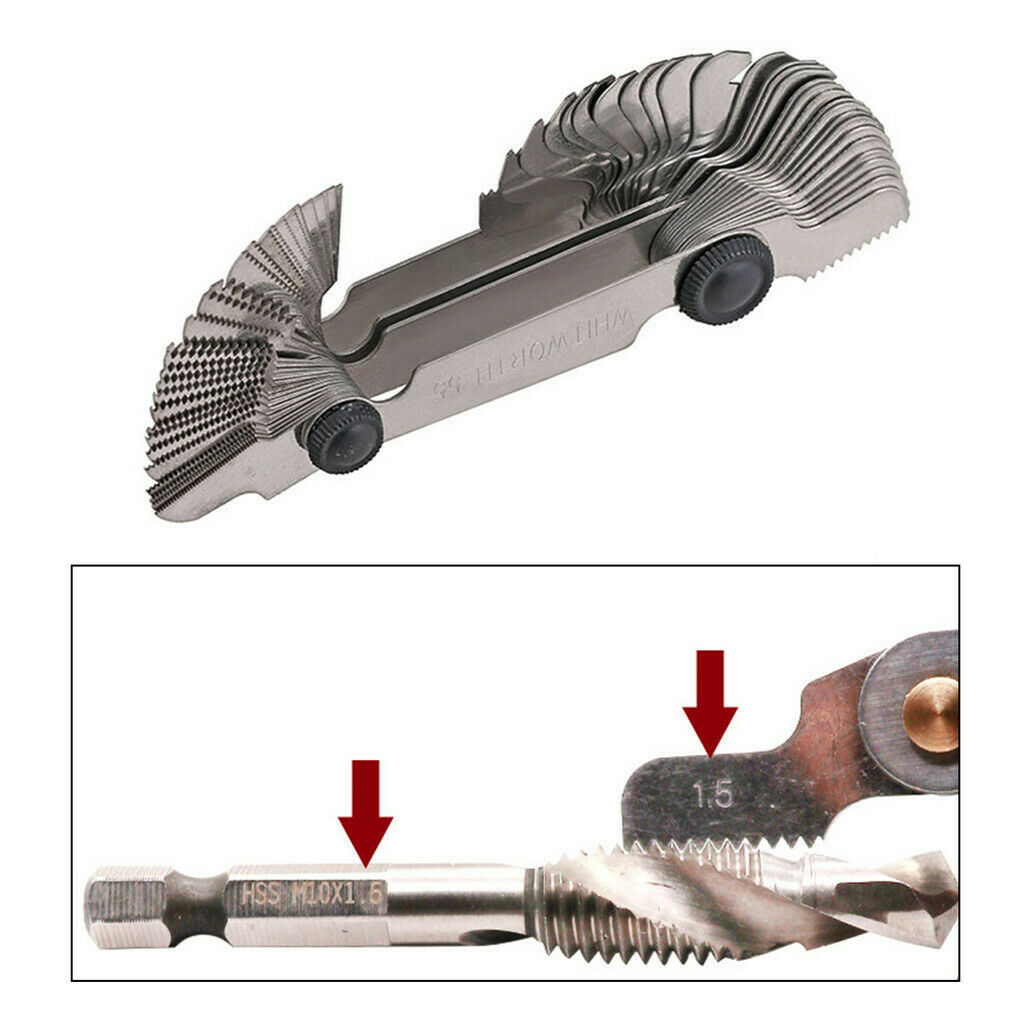 หวีวัดเกลียว มิล-นิ้ว Screw Pitch Gauge England SILVERLINE