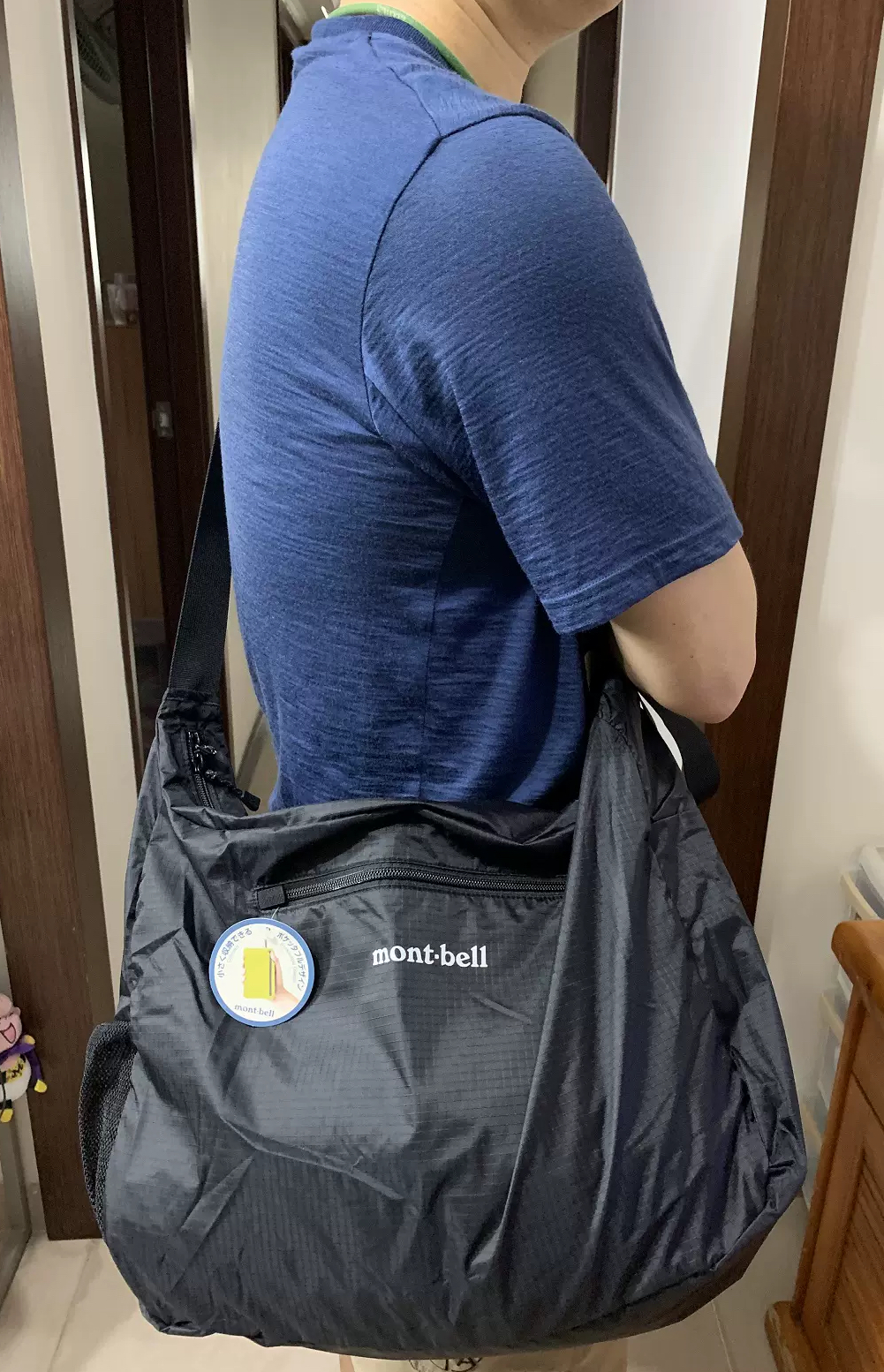 กระเป๋าสะพายข้าง Montbell Pocketable Light Shoulder L พับเก็บได้ น้ำหนักเบา ความจุ 20 ลิตร ของแท้ พร้อมส่งจากไทย