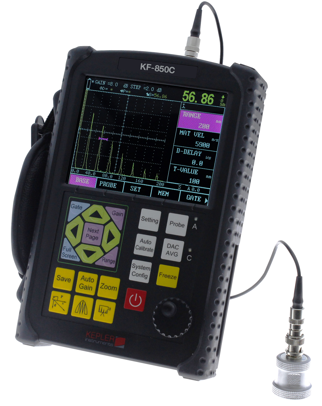 เครื่องตรวจสอบความบกพร่องของวัตถุด้วยคลื่นอุลตร้าโซนิค (Ultrasonic Flaw Detector) แบรนด์ KEPLER รุ่น KF-850C