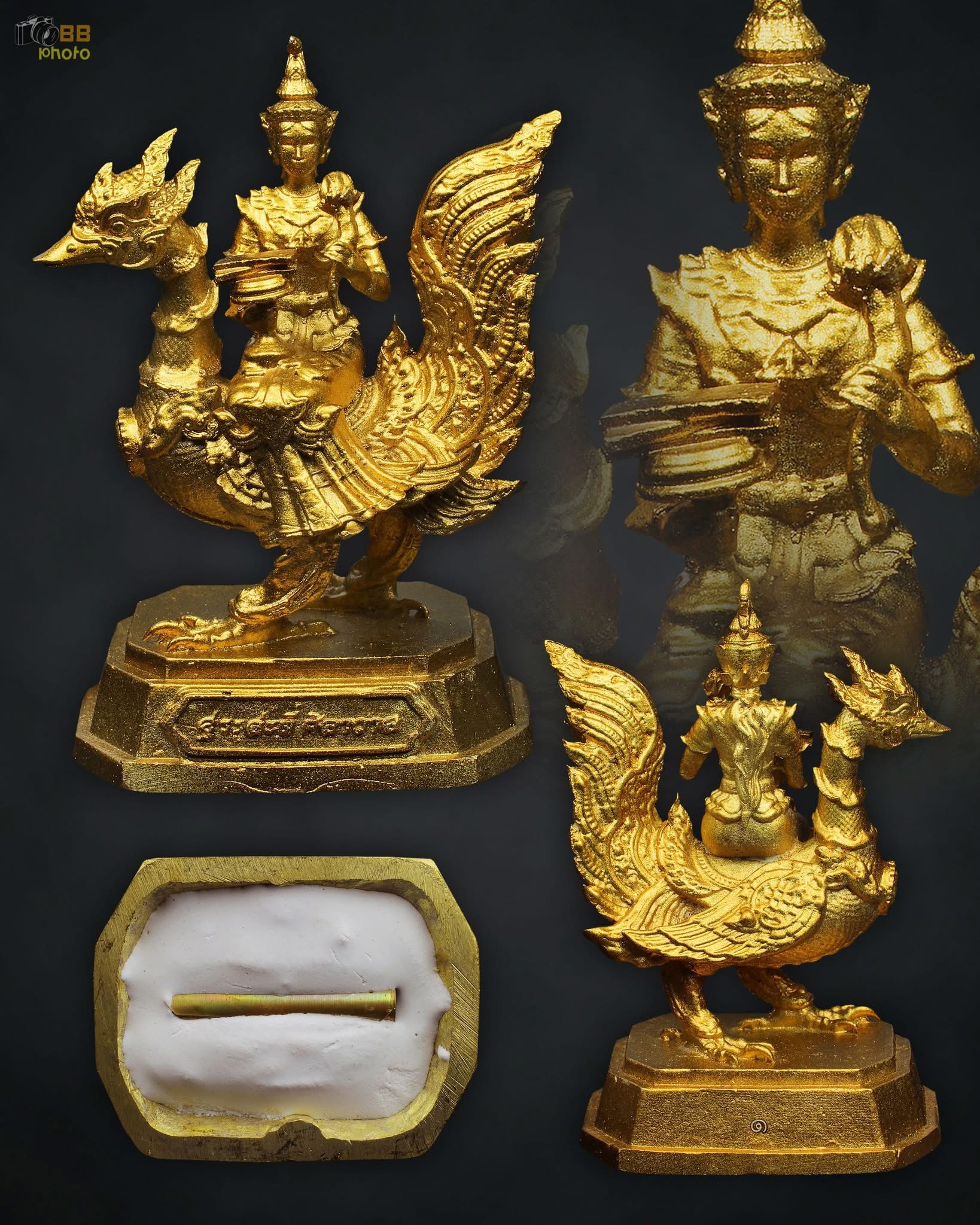 รูปหล่อพระแม่สระระตี่ รุ่นแรก สูง 7 ซม. (พระแม่สุรัสวตี หรือแม่สุนทรรีวาณี) ลพ.เล็ก พอจ.พันแสง วัดศิลาวาส
