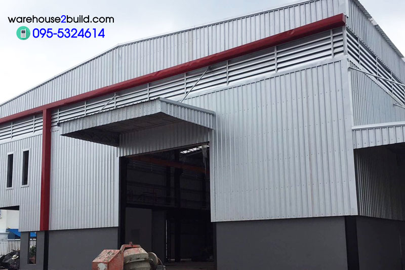 รับสร้างโกดังสำเร็จรูป สมุทรสงคราม ขนาด 20.00 x 25.00 x 8.00 m.