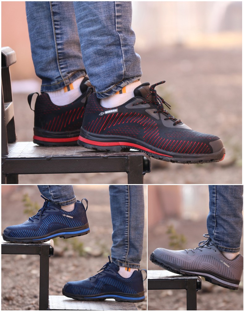 รองเท้าเซฟตี้รุ่น Airfly Technology one Light สีแดง