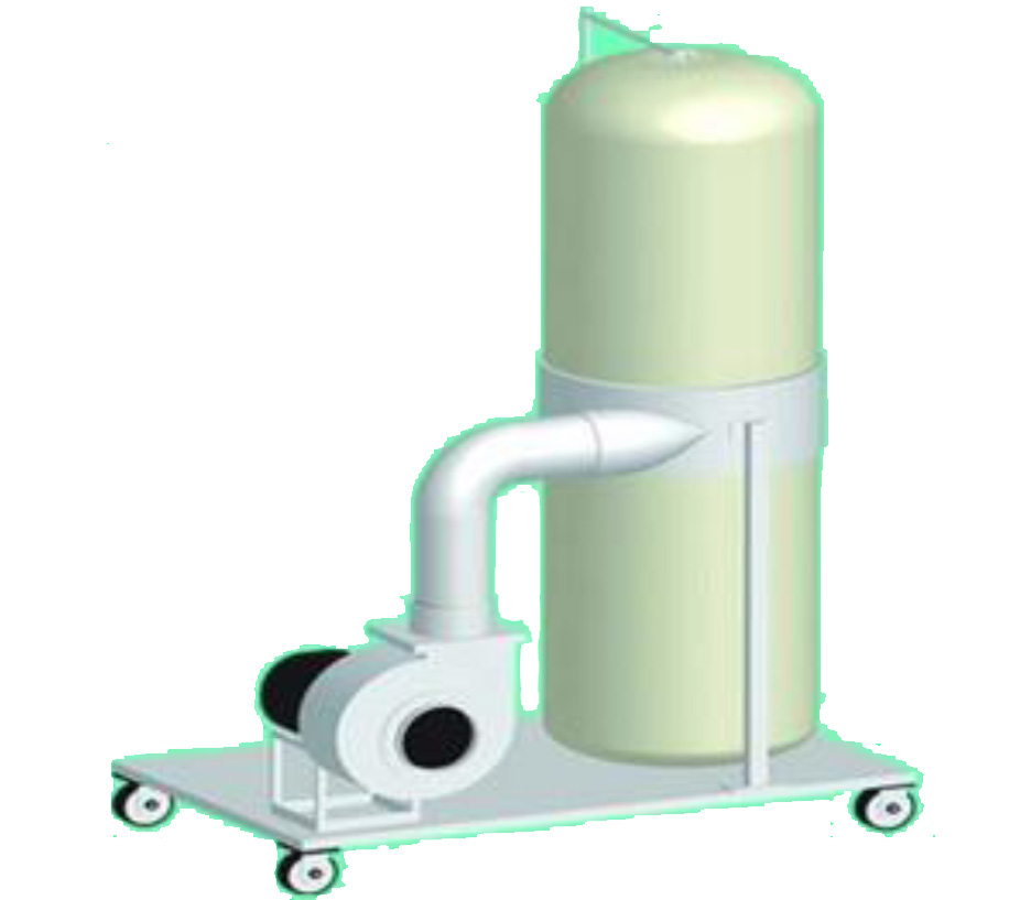 Blower โบลเวอร์ดูดฝุ่น อุตสาหกรรม แบบถุงผ้า รุ่น DC-3 (พร้อมสายดูด 2 เมตร) ส่งฟรี