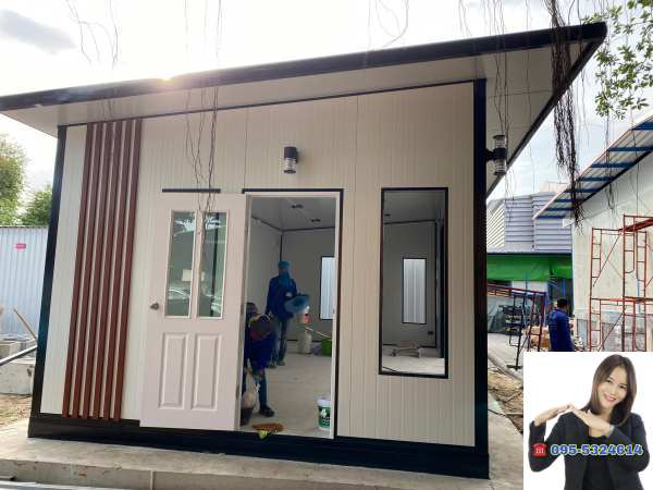 ออฟฟิศสำเร็จรูป บ้านสำเร็จรูป สมุทรปราการ ขนาด4.00x8.00 เมตร
