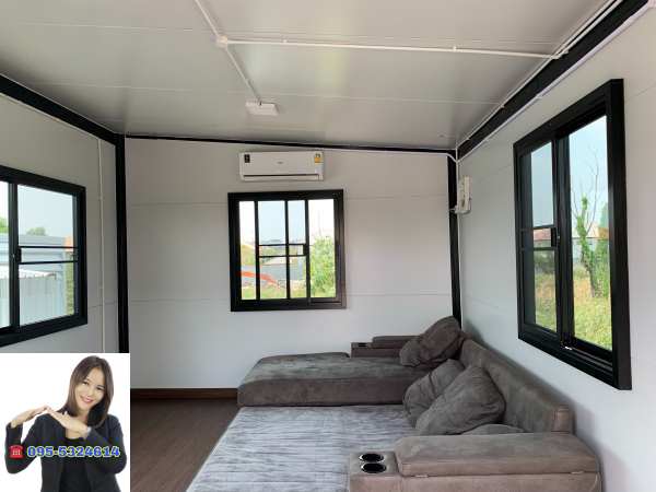 ออฟฟิศสำเร็จรูป บ้านสำเร็จรูป วัชระพล ขนาด3.50x10.00 เมตร 2 ชั้น
