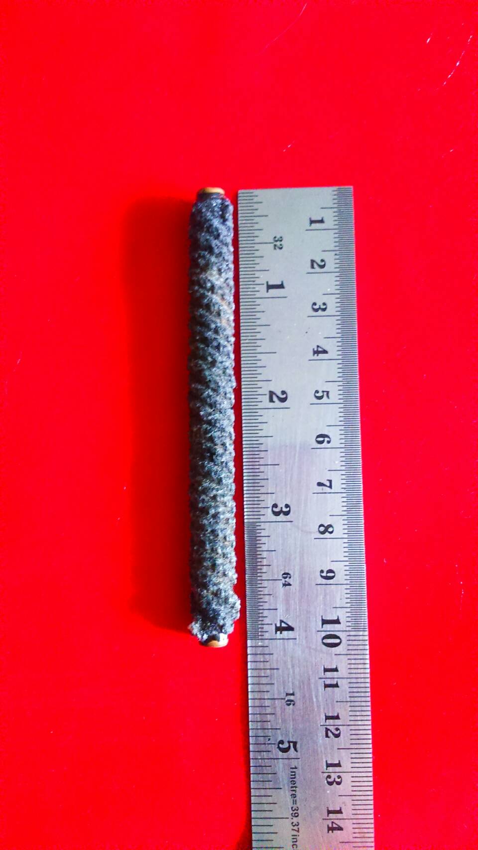 ตะกรุดโสฬสมงคล (ทองแดง) ถักเชือก 4 นิ้ว หลวงปู่วาส วัดสะพานสูง