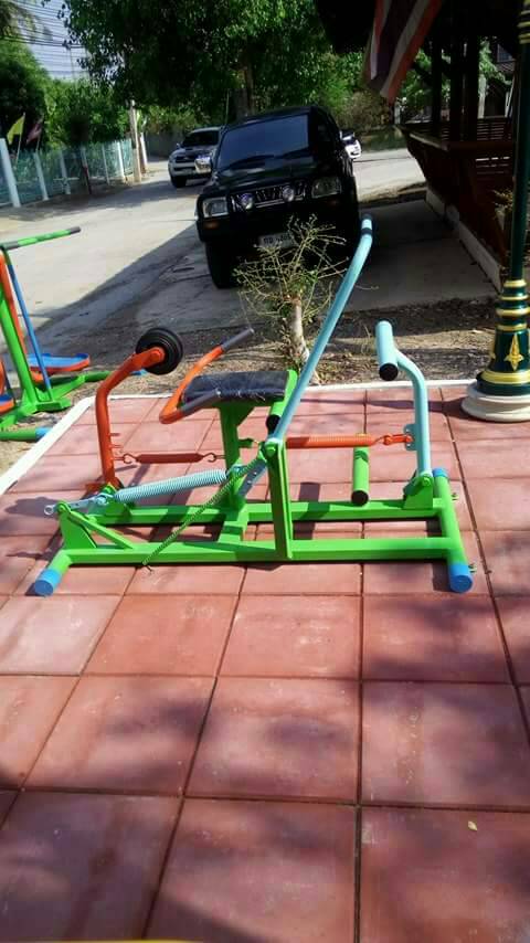 รหัส SM ผลงานติดตั้ง (ลพบุรี) เครื่องออกกำลังกายกลางแจ้ง