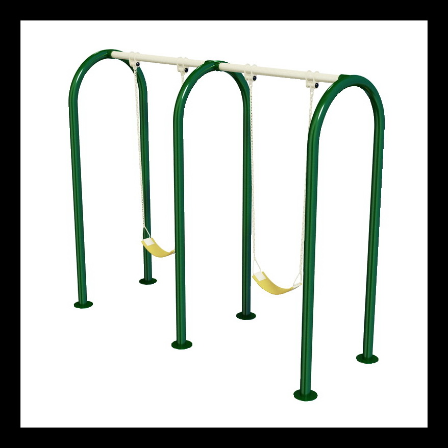 🔵OUN-84 👀 ชิงช้า 2 ที่นั่งขาโค้ง ขนาด 100x100x100cm.🔵 🔹Fofansendai🔹ทำสีสวย 🌈สั่งทำ 7-15 วัน🚚