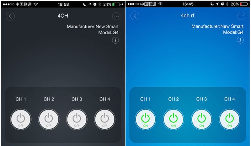4CH Smart Remote Control Wireless Switch Module