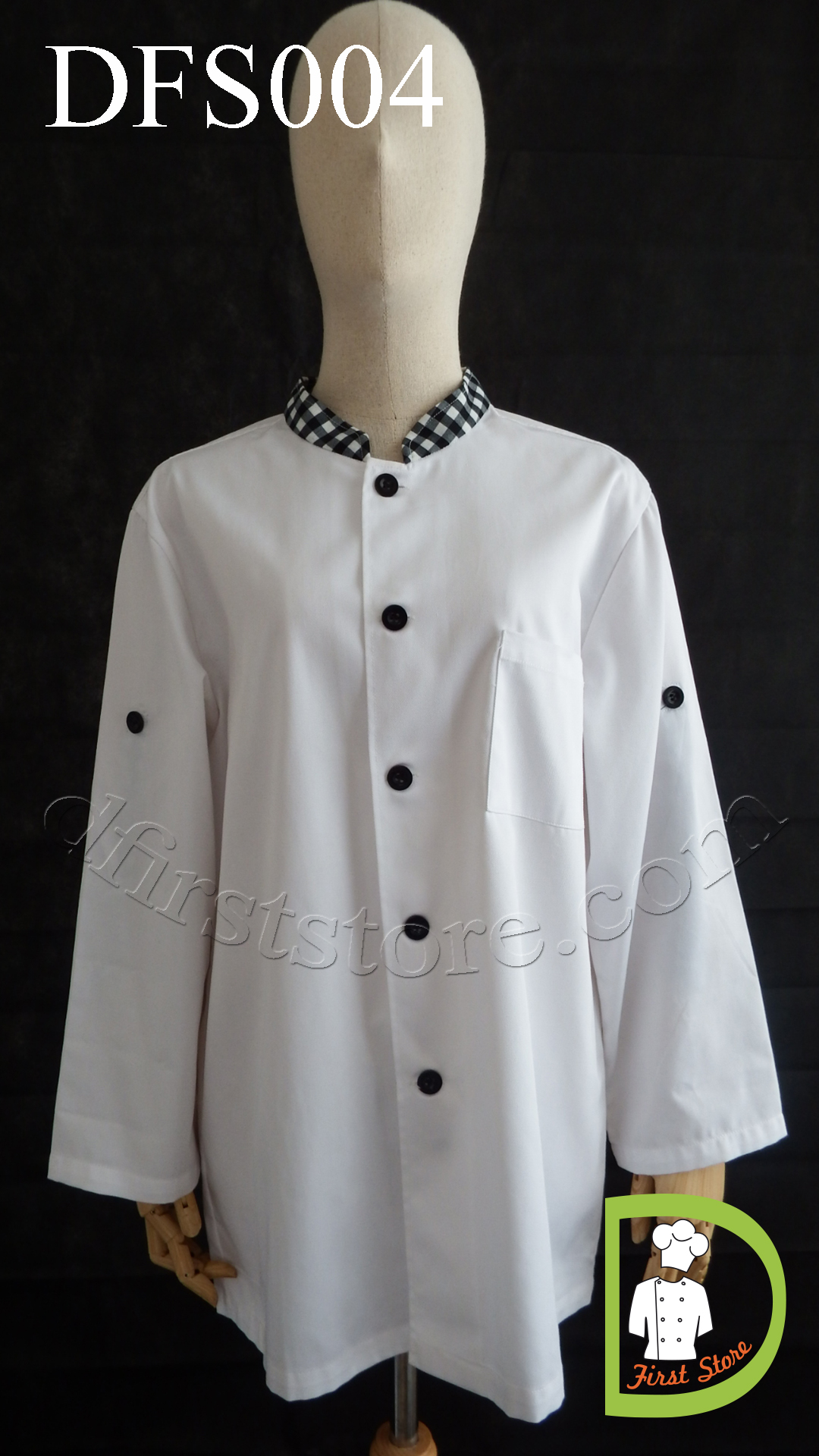 DFS004 Waitress Uniform ชุดพนักงานเสรฟ์