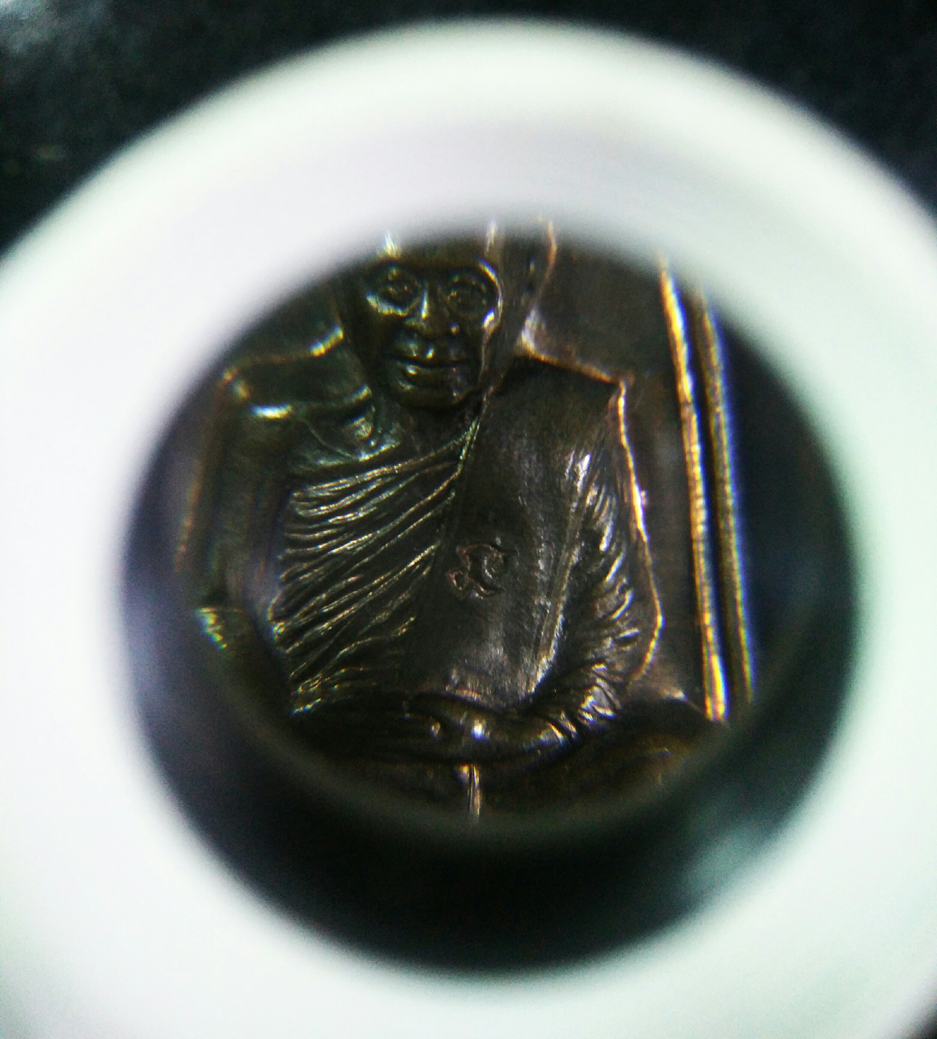 พระพิมพ์เตารีด (มีจาร)เนื้อนวโลหะ หลวงปู่วิเวียร วัดดวงแข ปี 36