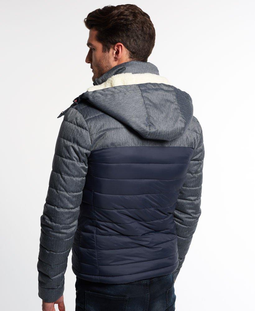 เสื้อกันหนาว Superdry Fuji Mix Double Zip Hooded Jacket - Navy ของแท้ พร้อมส่ง