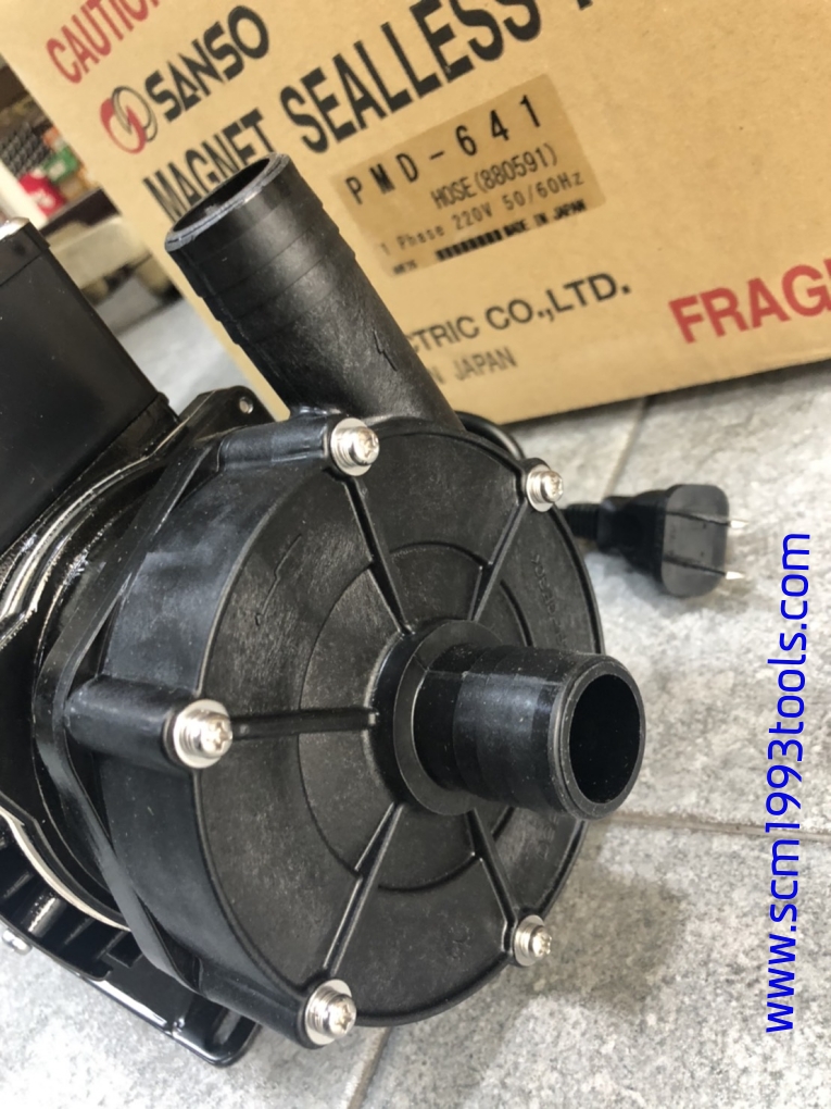 SANSO รุ่น PMD-641 ปั๊มน้ำยาเคมี ใบพัดแม่เหล็ก MAGNET DRIVE SEALLESS PUMP